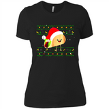 TACO Santa Hat Ugly Christmas shirt Ladies' Boyfriend