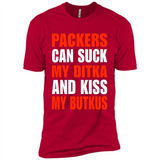 Packers can suck my Ditka and kiss my Butkus PINGPONG - Premium Short Sleeve T-Shirt