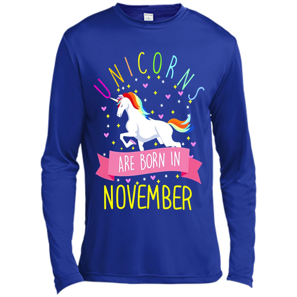 Unicorns Are Born In November T Shirt Hoodie Sweater