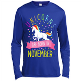 Unicorns Are Born In November T Shirt Hoodie Sweater