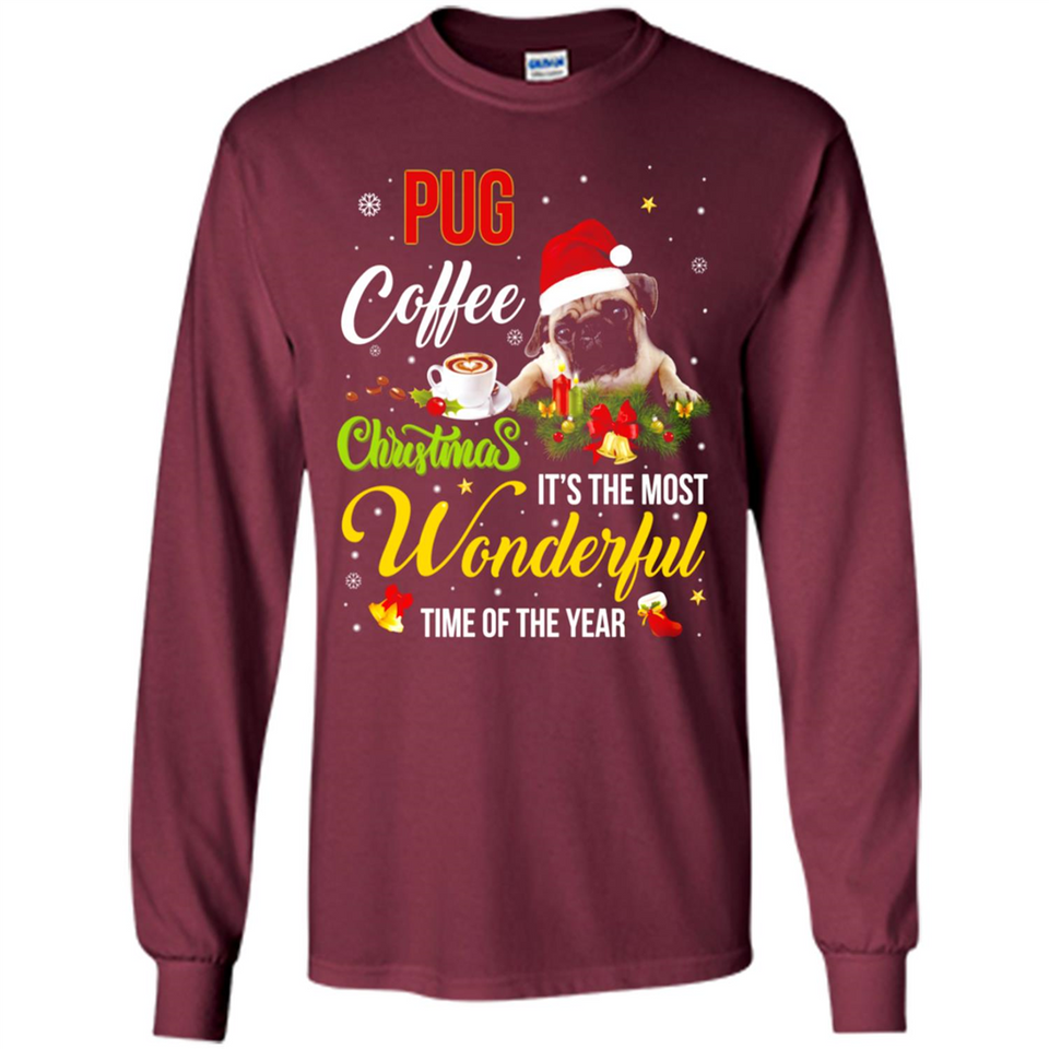 Pug Coffee Wonderful Christmas