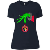 GRINCH HAND HOLDING FLORIDA PANTHERS GLITTER CHRISTMAS PINGPONG
