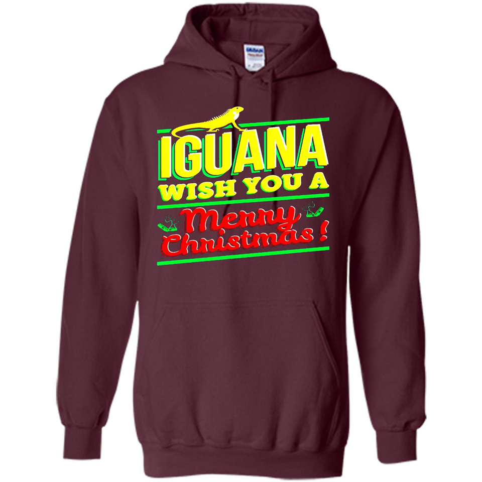 Iguana Wish You A Merry Christmas Animal - Hoodie