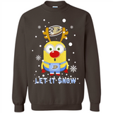 Minion Anaheim Ducks Ugly Christmas Sweater Let it Snow - Sweatshirt