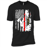 Paradise California Firefighter Thin Red Line Funds Youth T-Shirt PINGPONG - Premium Short Sleeve T-Shirt
