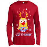Minion Arizona Diamondbacks Ugly Christmas Sweater Let it Snow - Canvas Long Sleeve T-Shirt