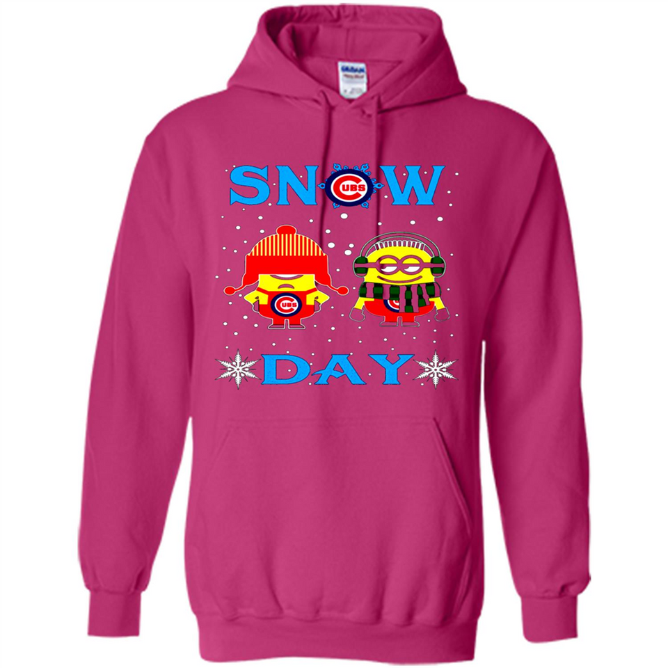 Snow Day Shirt For Chicago Cubs Vs Minion Fans pingpong