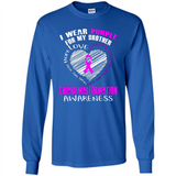 I Wear Purple For My Brother Chiari Malformation - Long Sleeve T-Shirt