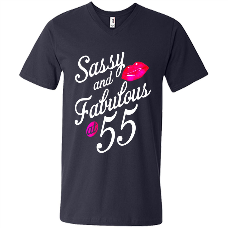 Sassy and Fabulous at 55 - 55th Birthday - Men's V-Neck