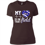 Baltimore Ravens Football My Heart is on that Field - Ladies' Boyfriend T-Shirt