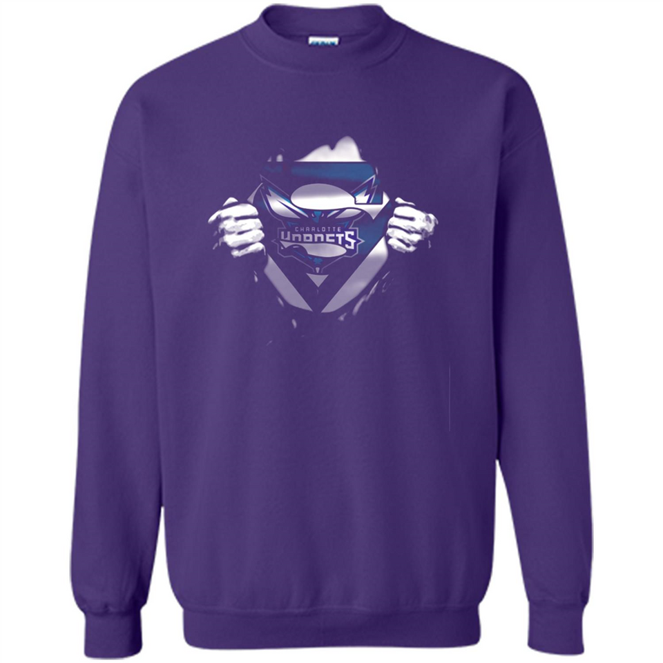 Charlotte Hornets And Superman Fans - Sweatshirt