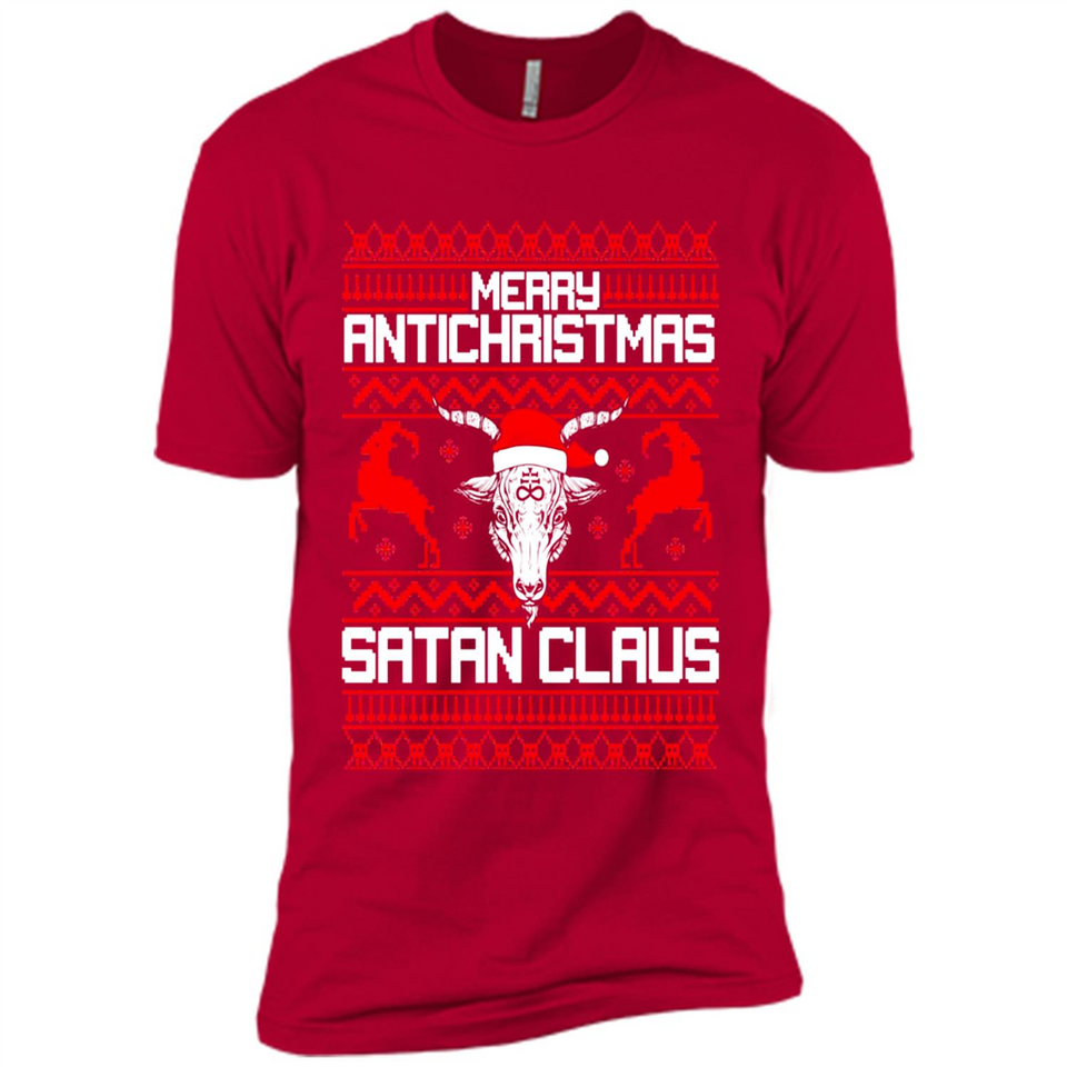 Merry Antichristmas Satan Claus - Premium Short Sleeve T-Shirt