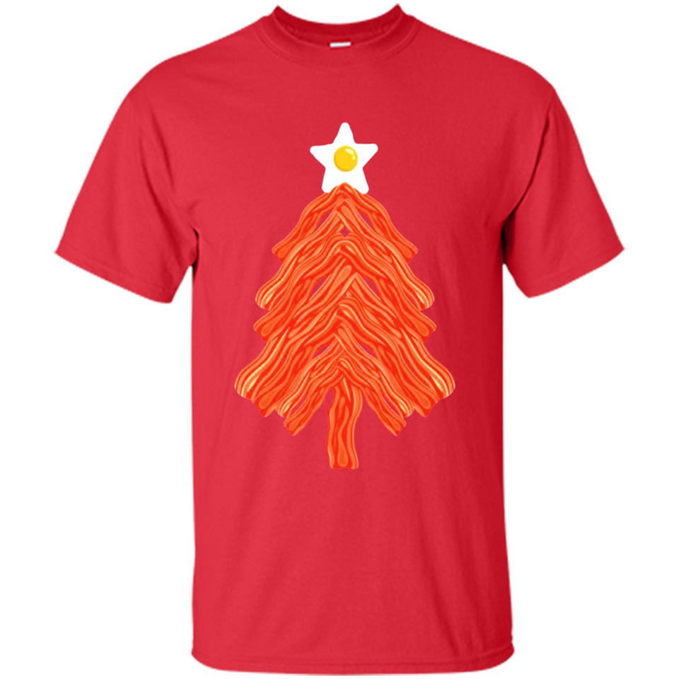Bacon & Eggs Over Easy Fried Food Breakfast Xmas Tree Foodie - Shirt
