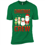 CHRISTMAS CREW Shirt X-mas Santa Snowman Reindeer Elf - Premium Short Sleeve T-Shirt