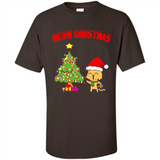 Meow merry christmas- cat and pine merry christmas - Shirt