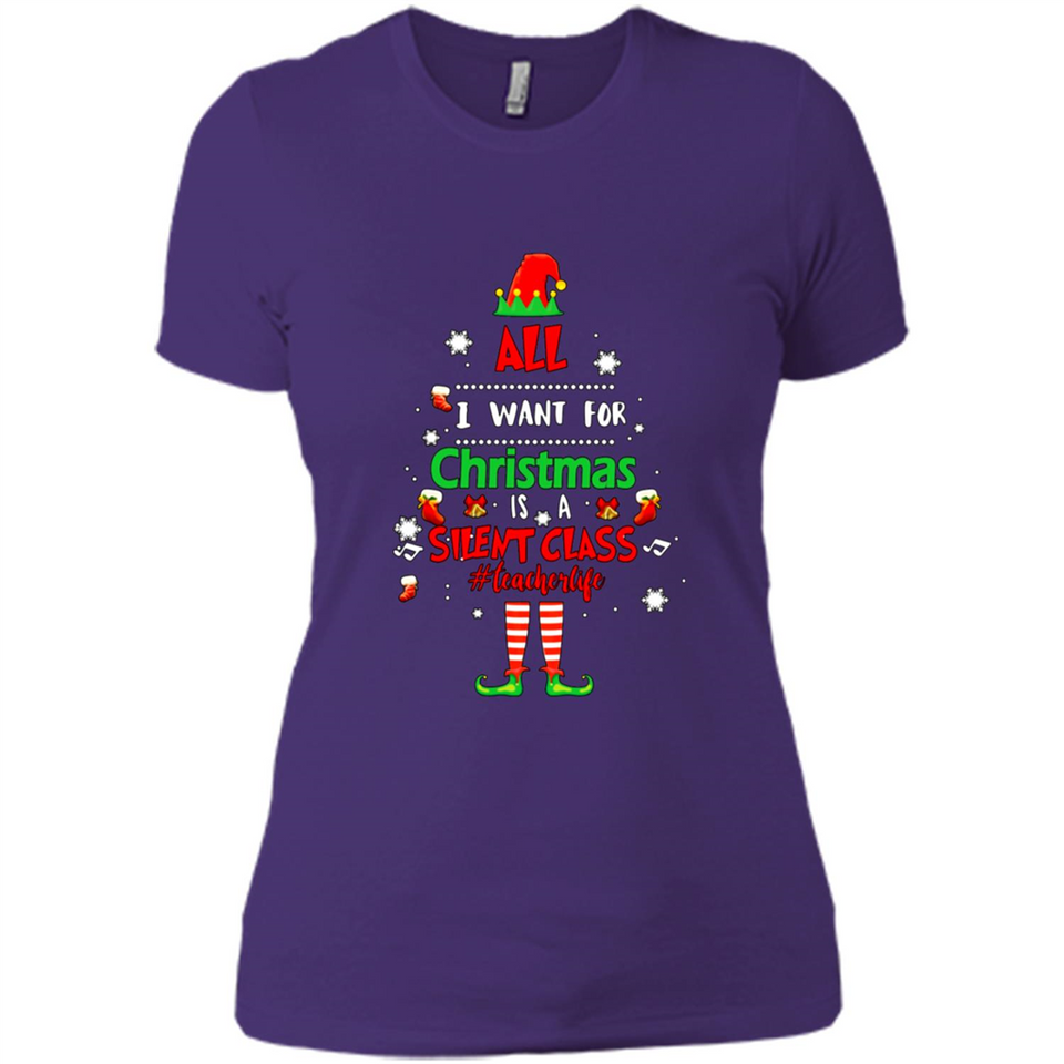 Teacher Sweashirt - All I Want For Christmas is Silent Class
