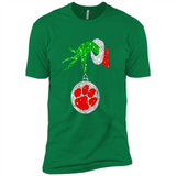 Amazing tee Clemson Tigers Glitter Grinch Monogram Ornament Christmas Gift - Premium Short Sleeve T-Shirt