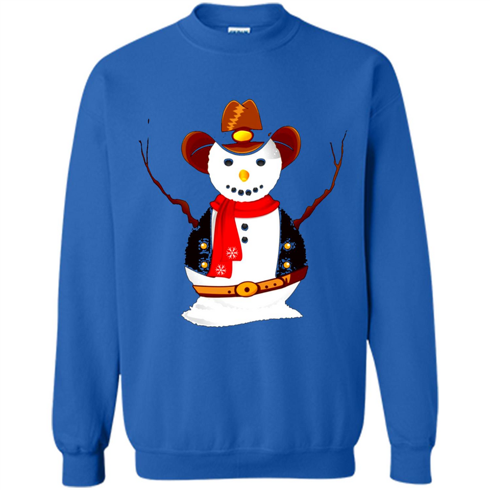 Snowman Cowboy Merry Christmas Xmas