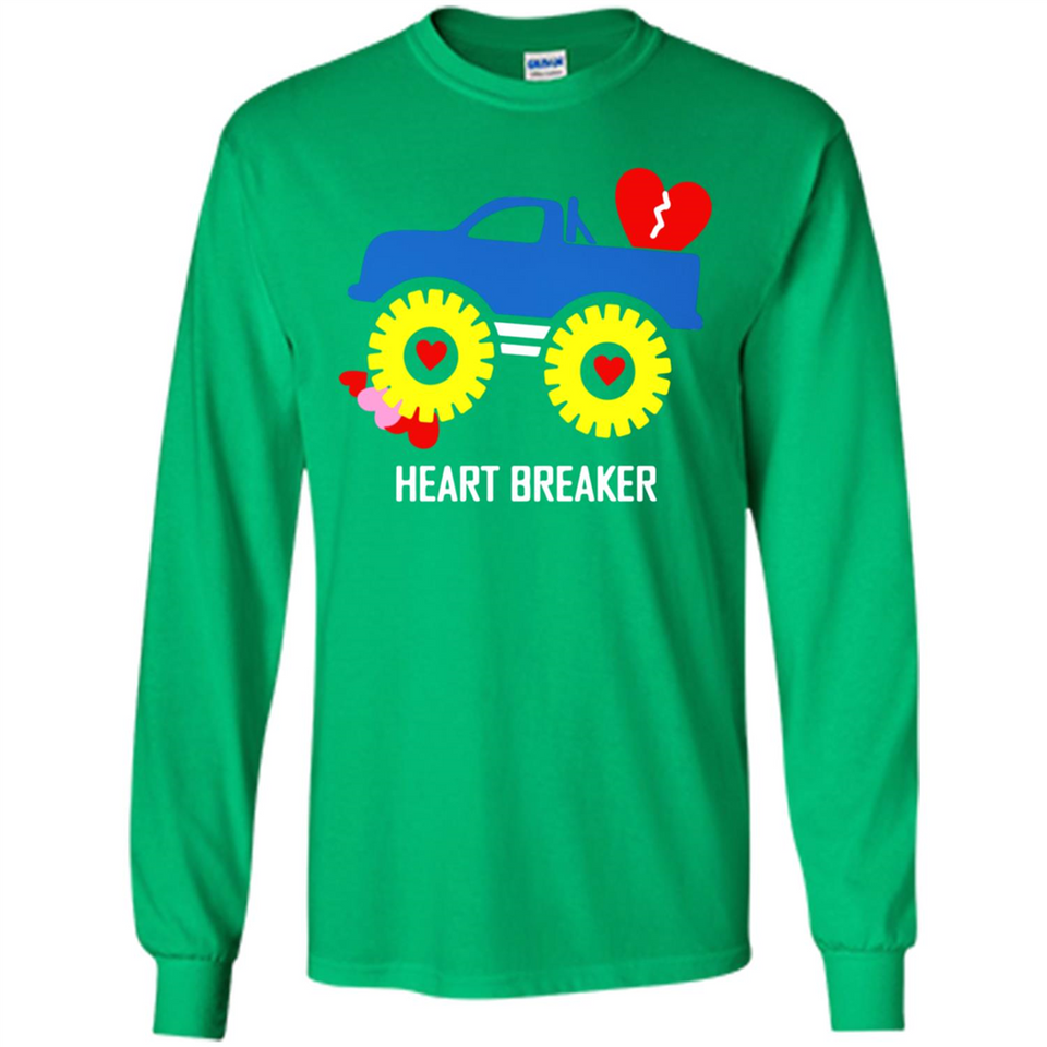 HEART BREAKER BLUE MONSTER TRUCK VALENTINE'S DAY