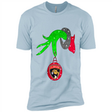 GRINCH HAND HOLDING FLORIDA PANTHERS GLITTER CHRISTMAS PINGPONG