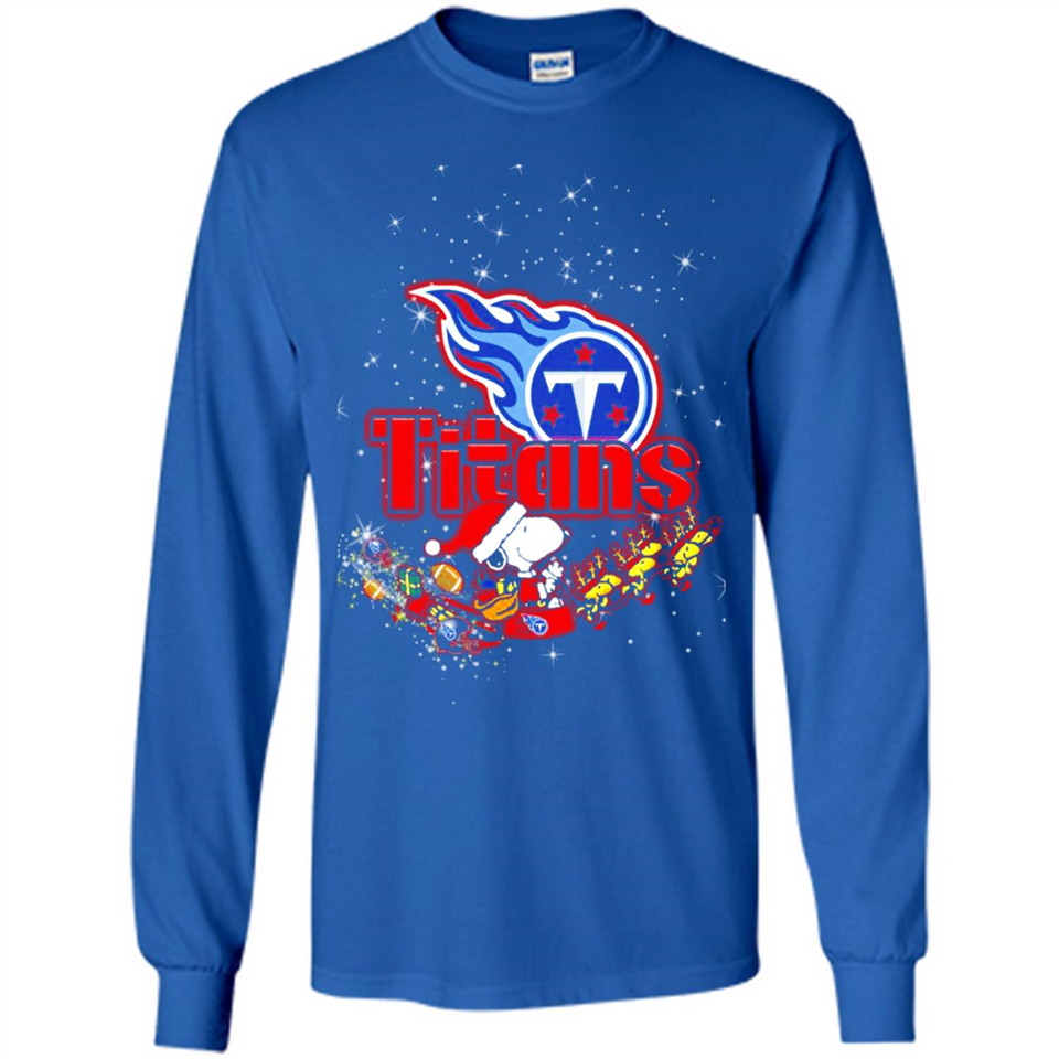 Snoopy Christmas Tennessee Titans - Long Sleeve T-Shirt