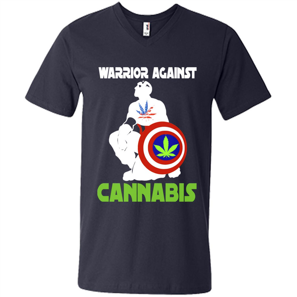 warrior against cannabis - Men's V-Neck