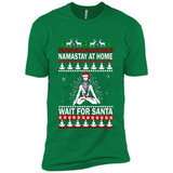 Namastay at home and wait for Santa Christmas sweatshirt PINGPONG
