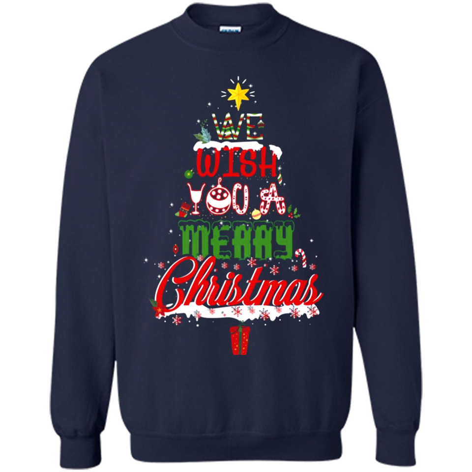 We Wish You A Merry Christmas Funny Pine Gift Sleeve - Sweatshirt