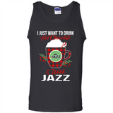 I Just Want To Drink Hot Chocolate & Watch Utah Jazz Ugly Christmas Sweater PINGPONG