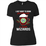 I Just Want To Drink Hot Chocolate & Watch Washington Wizards Ugly Christmas Sweater PINGPONG