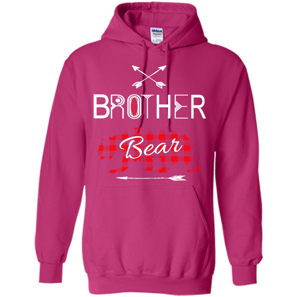 Brother Shirt Buffalo Plaid Family Camping Bear Tee - Hoodie