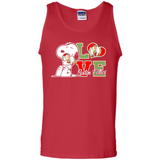 Snoopy loves NBA Boston Celtics - Tank Top