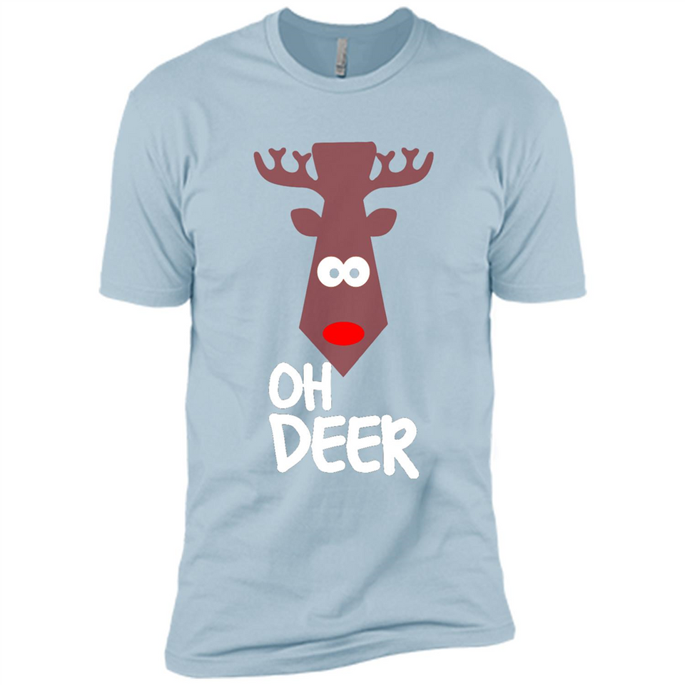 Oh Deer Christmas Reindeer Black mugs PINGPONG - Premium Short Sleeve T-Shirt