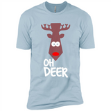 Oh Deer Christmas Reindeer Black mugs PINGPONG - Premium Short Sleeve T-Shirt