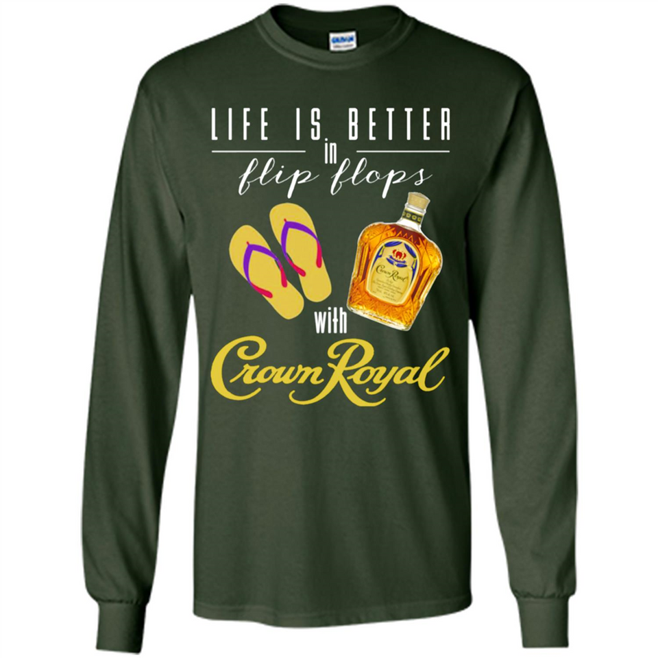 LIFE IS BETTER IN FLIP FLOPS WITH CROWN ROYAL