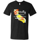 Paradise California Strong Camp Fire Youth T-Shirt PINGPONG - Men's V-Neck