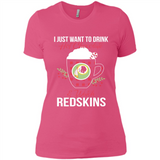 I Just Want To Drink Hot Chocolate & Watch Washington Redskins Ugly Christmas Sweater PINGPONG