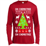 Oh Chemistree, Oh Chemistree Christmas Ugly Sweater - Canvas Long Sleeve T-Shirt