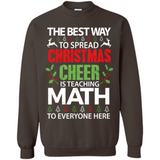 Math Teacher Christmas Shirt Christmas Cheer - Sweatshirt