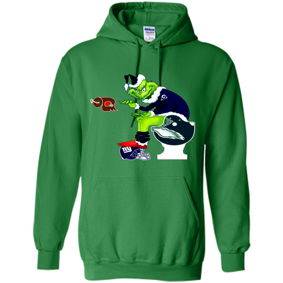 Los Angeles Rams Toilet Grinch Santa Claus Football Fan PINGPONG