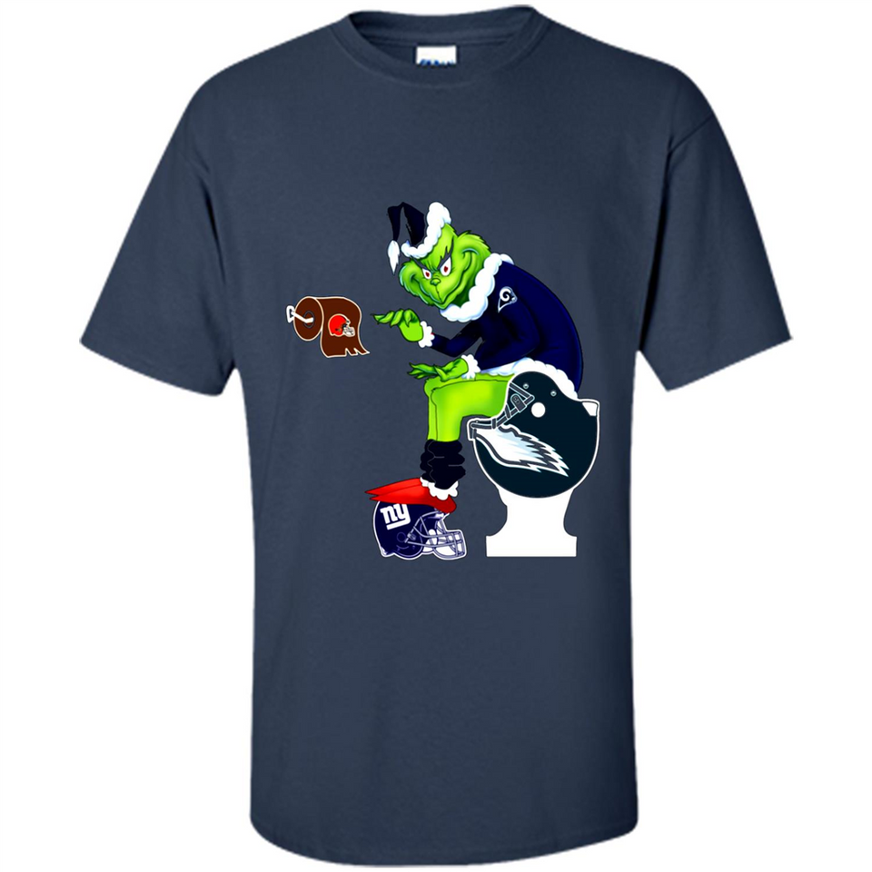 Los Angeles Rams Toilet Grinch Santa Claus Football Fan PINGPONG