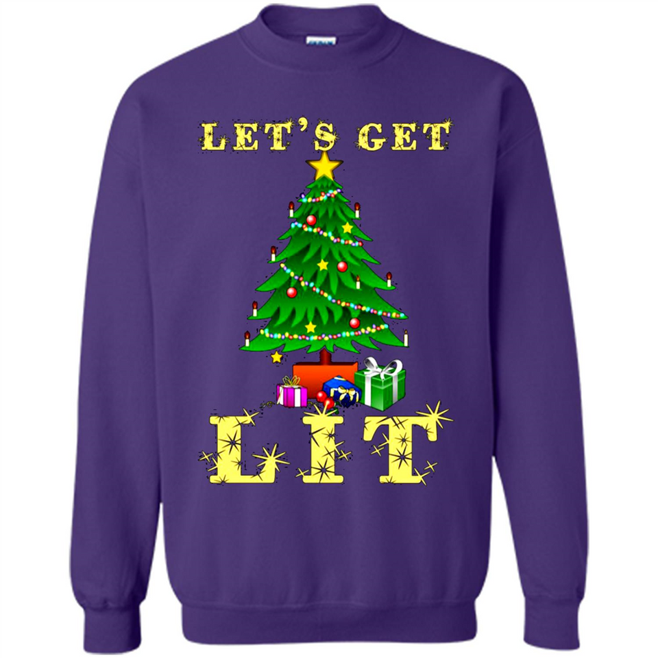 Let’s Get Lit Christmas Drinking sweater PINGPONG