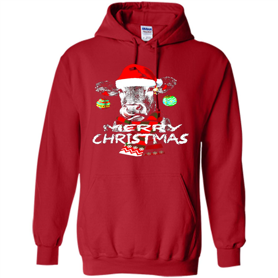 Fabulous Mooey christmas Heifers Cow Christmas lights - Hoodie