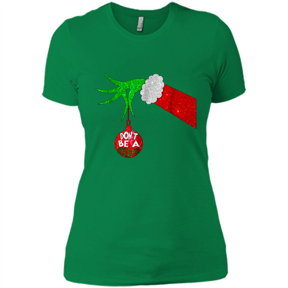 GRINCH HAND HOLDING CHRISTMAS ORNAMENT - DON'T BE A GRINCH PINGPONG