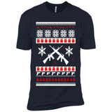 Rifle I Want Rifle Guns For Christmas ugly - Premium Short Sleeve T-Shirt