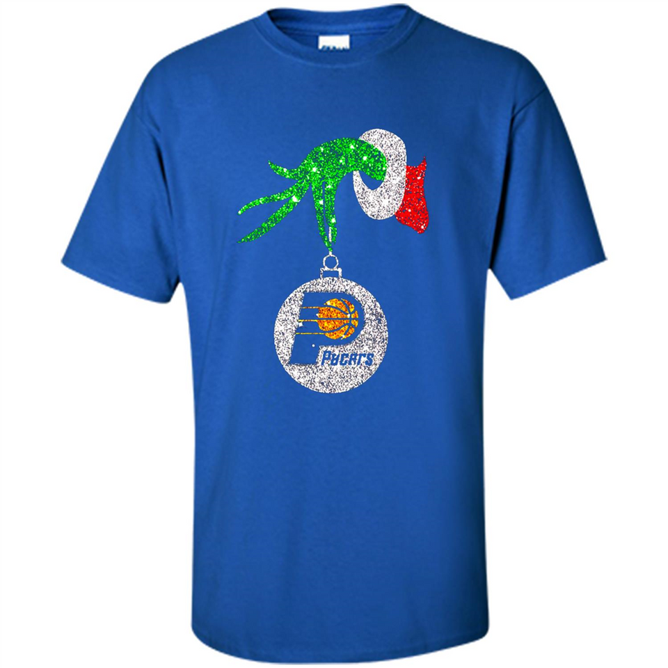 Amazing tee Indiana Pacers Glitter Grinch Monogram Ornament Christmas Gift - Shirt