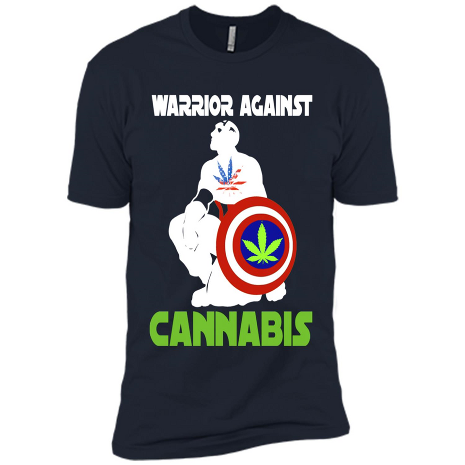 warrior against cannabis - Premium Short Sleeve T-Shirt