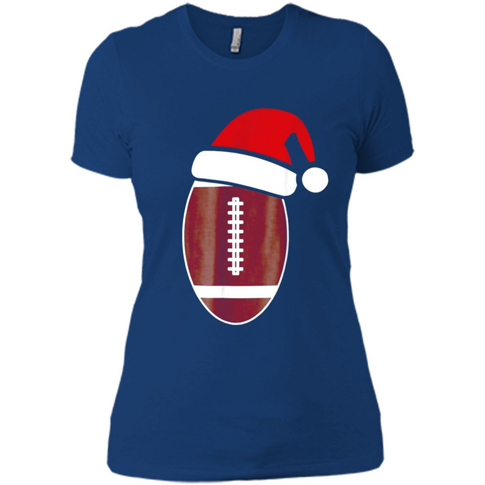 Christmas Football Shirt - Football Santa Hat Christmas