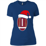 Christmas Football Shirt - Football Santa Hat Christmas