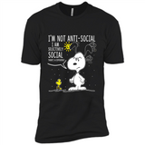 Snoopy I'm Not Anti-Social I Am Selectively Social